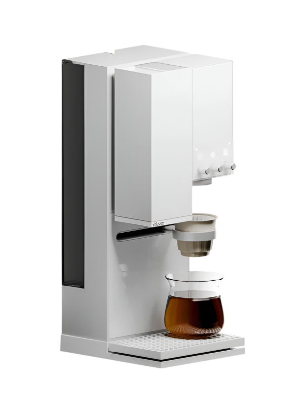 xBloom Studio Coffee Machine Product Colour Variant White Front Angled Facing View