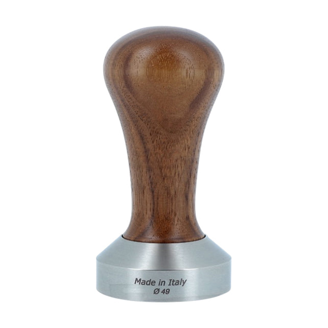 Domestic Wooden Coffee Tamper 49mm Wooden Handle Stainless Steel Base