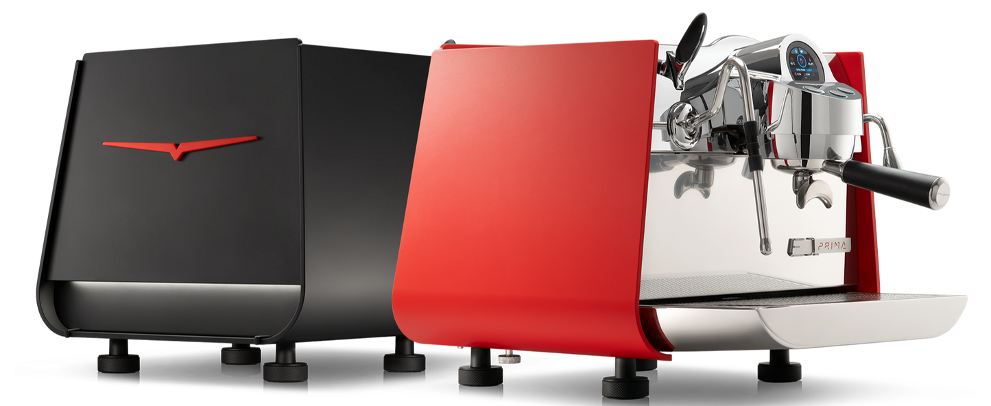 Victoria Arduino Eagle One Prima PRO Espresso Machines - Product Colour Variants Black and Red