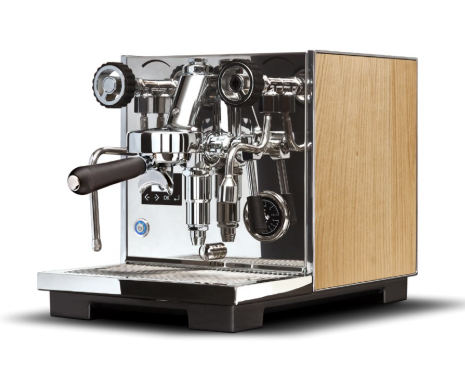 Eureka Constanza R Espresso Machine Product Showing Panel Colour Variant Light Wood Effect