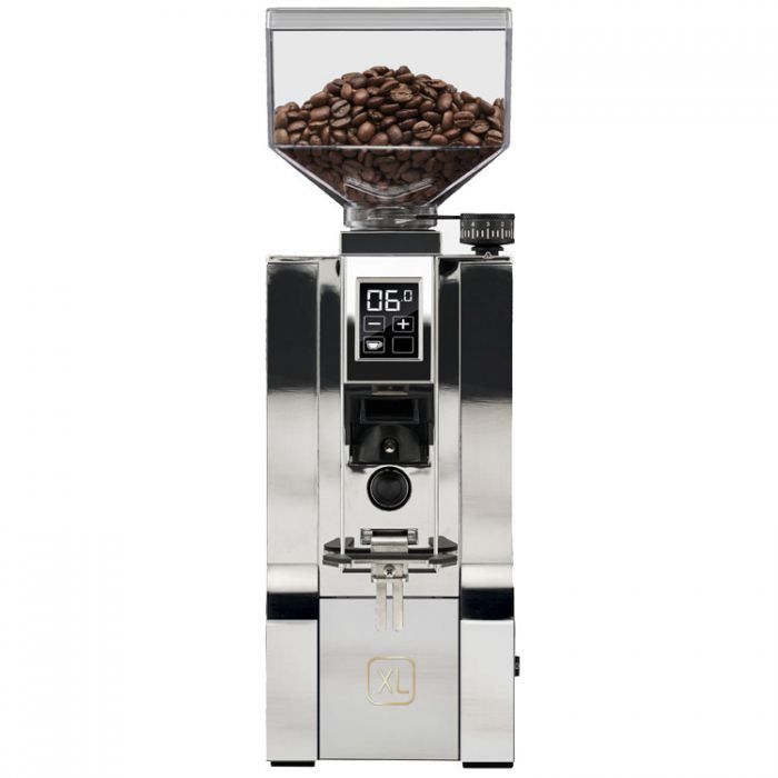 Eureka Mignon Oro XL Coffee Grinder Product Colour Chrome Front Facing View