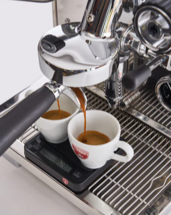 Eureka Pura Espresso Machine Product Overhead View Of Coffee Cups