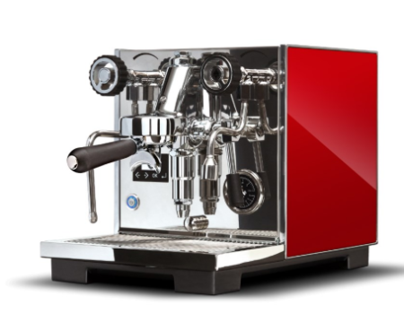 Eureka Pura Espresso Coffee Machine Product Showing Panel Colour Variant Red
