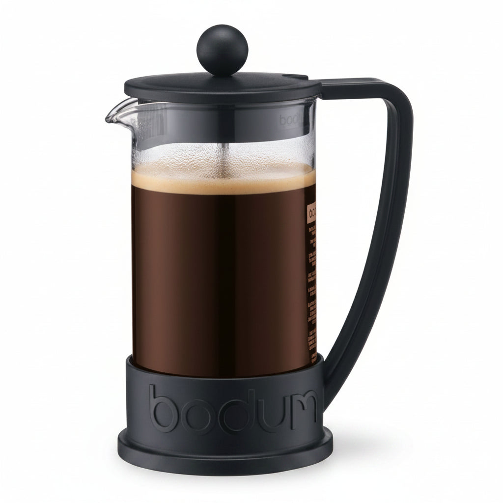 BODUM BRAZIL FRENCH PRESS COFFEE MAKER, 3 CUP, 0.35 L, 12 OZ - BLACK