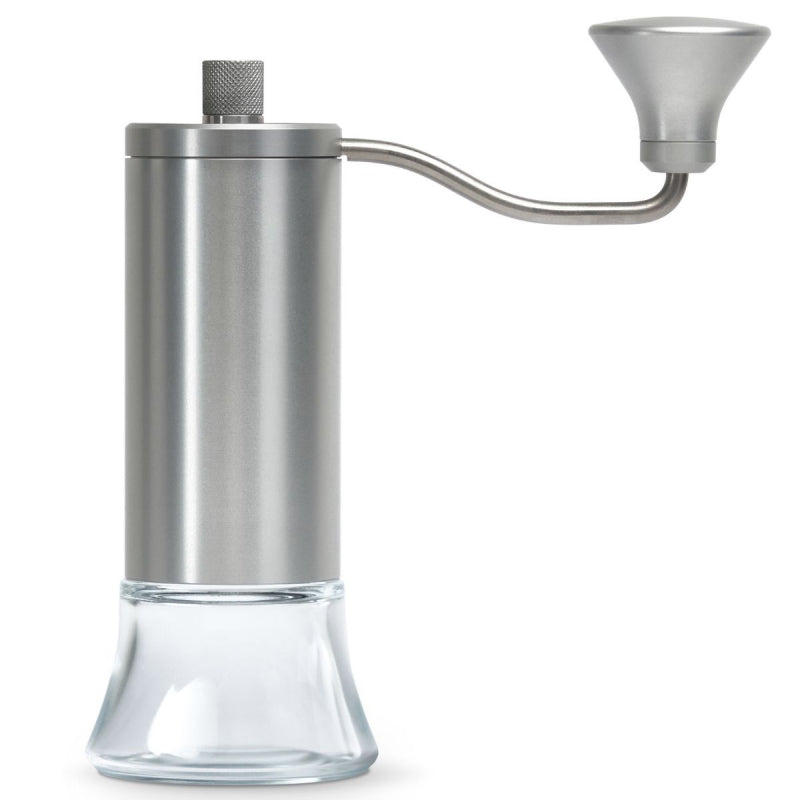 The Eureka Baby Hand Grinder Product Colour Natural Body with Glass Base