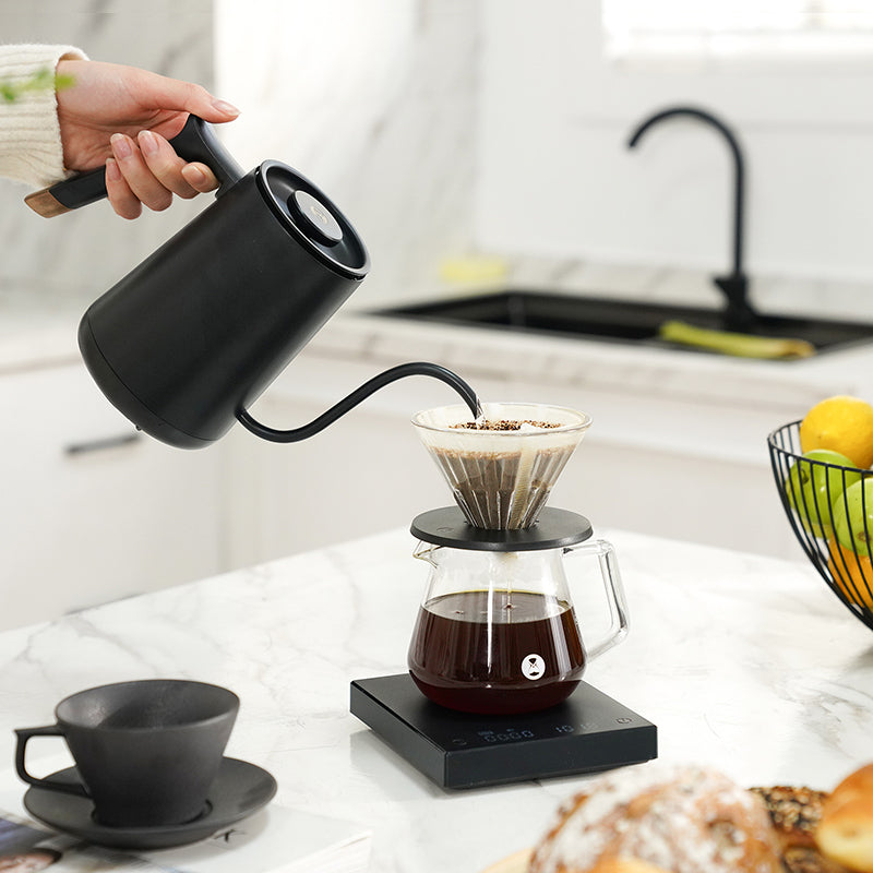 Timemore Fish Smart Pour Over Kettle Product Colour Black Life Style Image