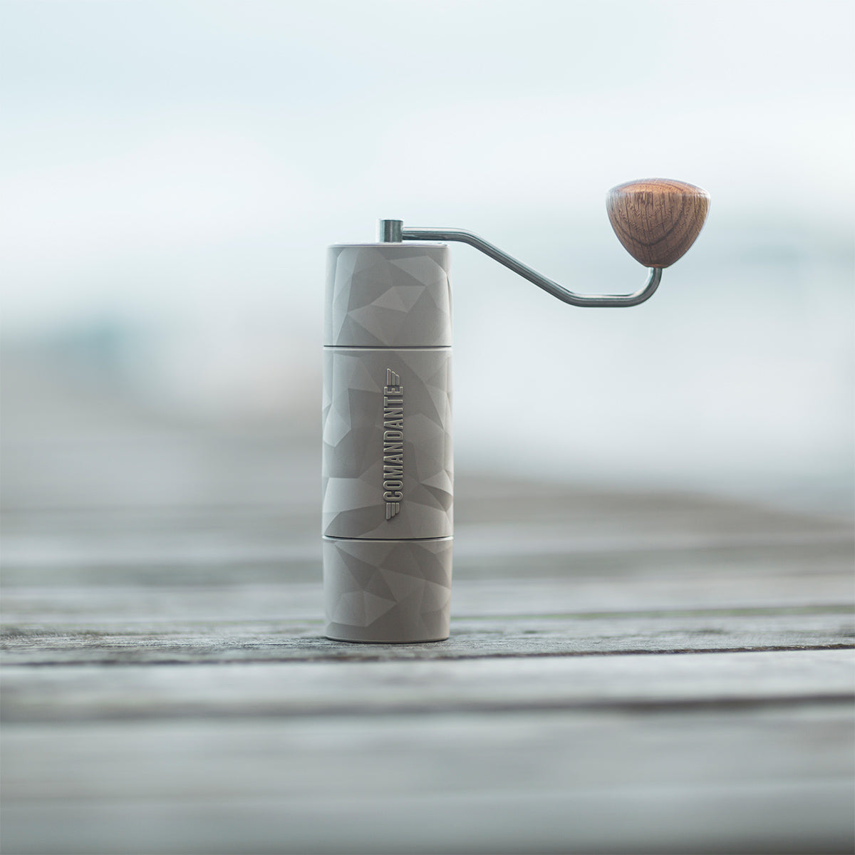 Comandante X25 Trailmaster Dune Coffee Grinder Lifestyle Image