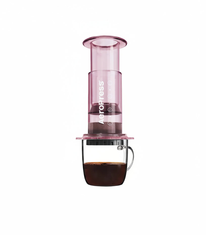 Aeropress Clear Pink Coffee Maker