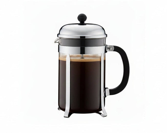 Bodum Chambord Coffee Maker 12 Cup 1.5L/51oz - Glass Mirror, Finish S/S Lid