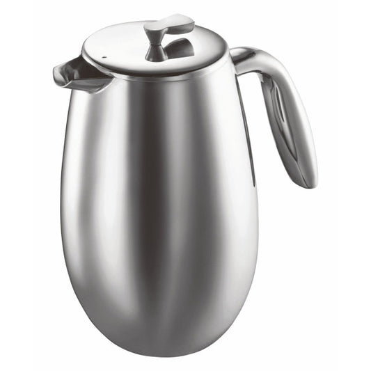 Bodum Colombia Double Wall French Press Coffee Maker Product Stainless Steel.
