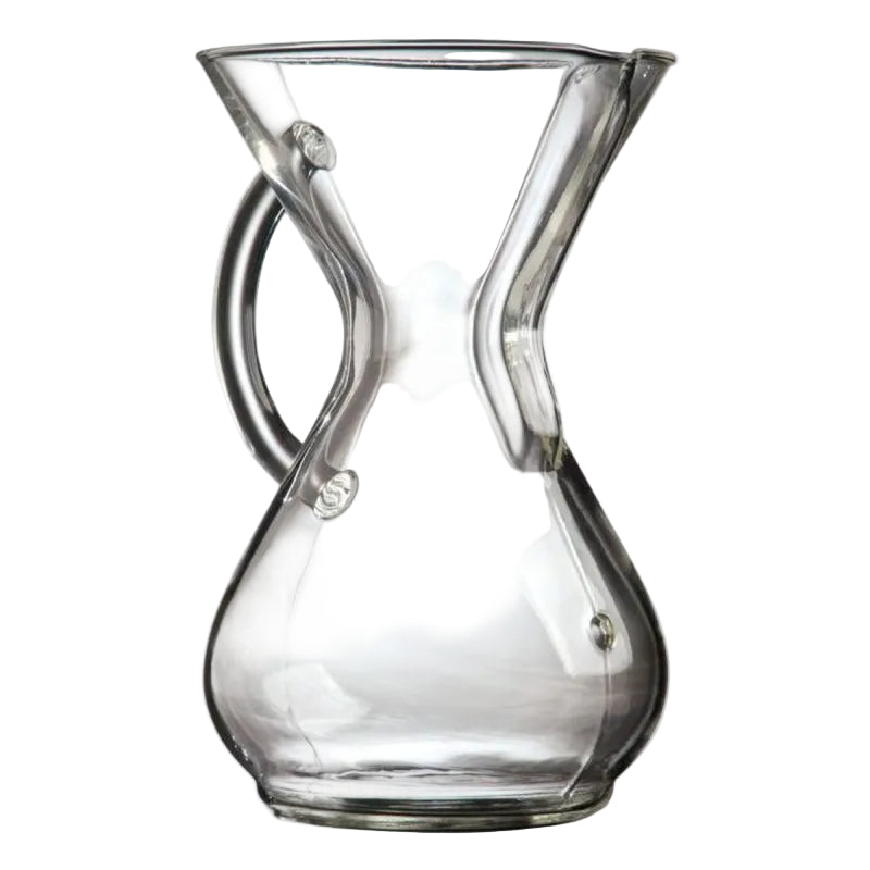 Chemex Pour Over Coffee Maker Glass Handle 6 Cup