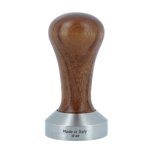 Domestic Wooden Coffee Tamper 49mm Wooden Handle Stainless Steel Base