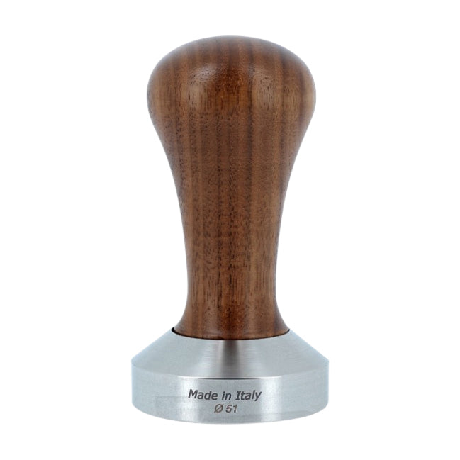 Domestic Wooden Coffee Tamp 51mm Wooden Handle, Stainless Steel Base