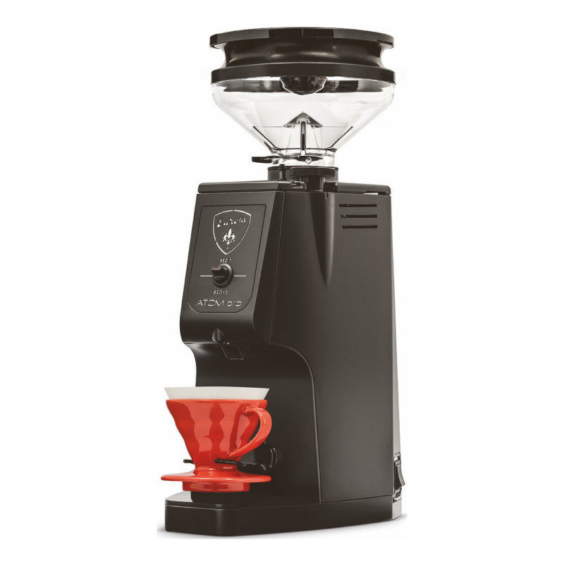 Eureka Atom Brew Pro 75 Coffee Grinder Product Colour Black Side Facing View
