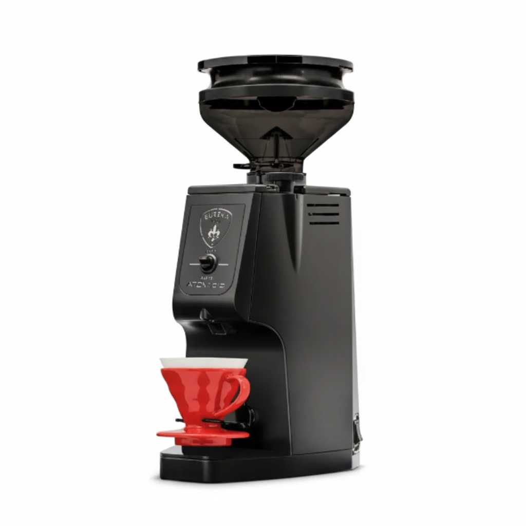Eureka Atom Pro Brew Coffee Grinder Product Colour Black Front Facing View