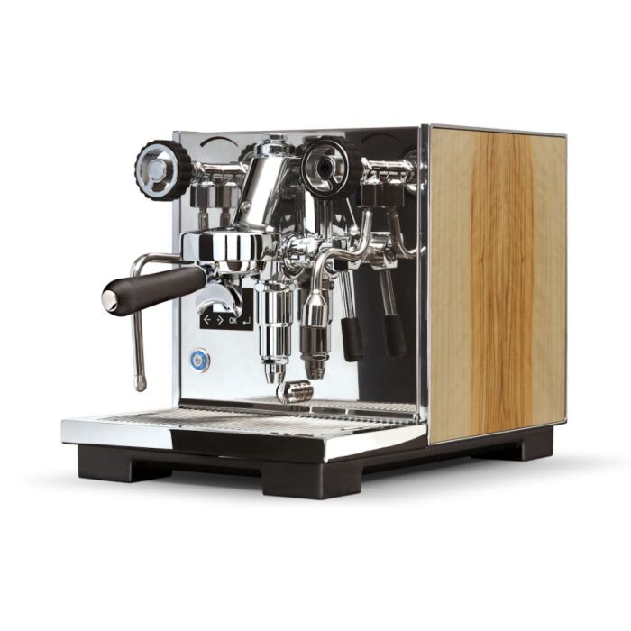 Eureka Constanza R Espresso Machine Product Showing Panel Colour Variant Olive Wood