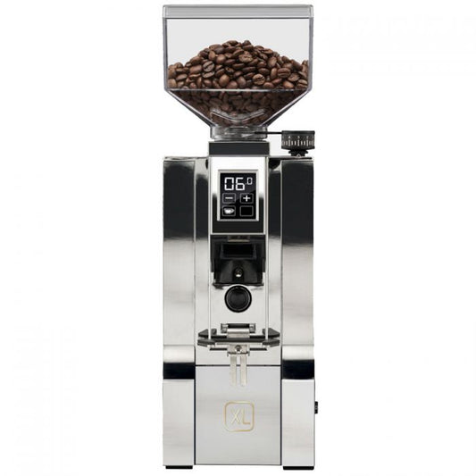 Eureka Mignon Oro XL Coffee Grinder Product Colour Chrome Front Facing View