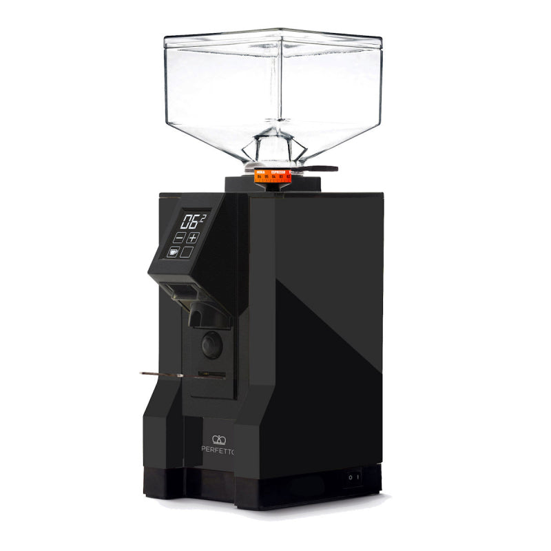 Eureka Mignon Perfetto 50 Coffee Grinder Product Colour Black Side Facing View