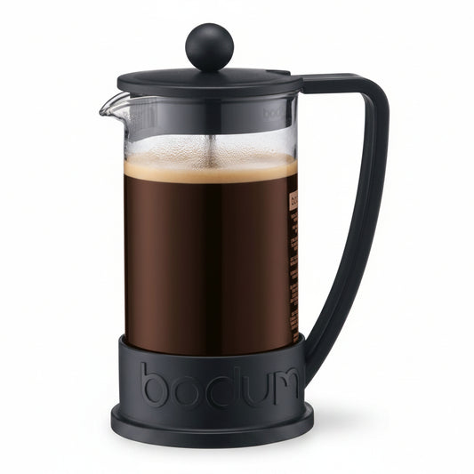 BODUM BRAZIL FRENCH PRESS COFFEE MAKER, 3 CUP, 0.35 L, 12 OZ - BLACK