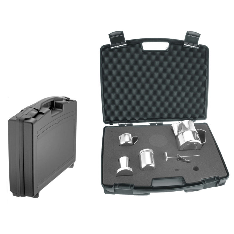 Motta Firenze Barista Kit Presentation Box Shown Both Open and Closed