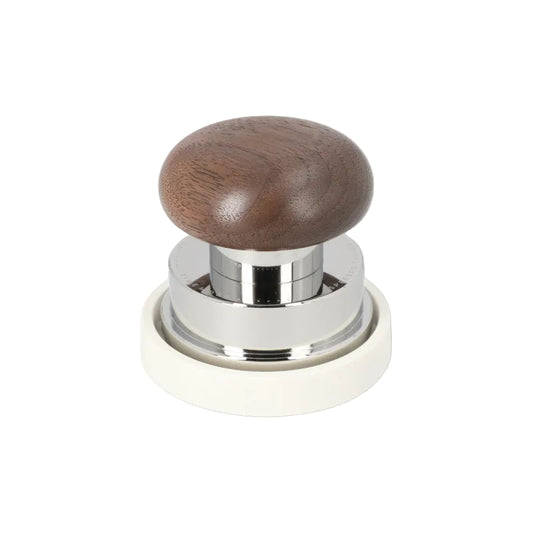 Timemore Pucks Calibrated Tamper 58.4mm Product Front Facing View Wooden Top