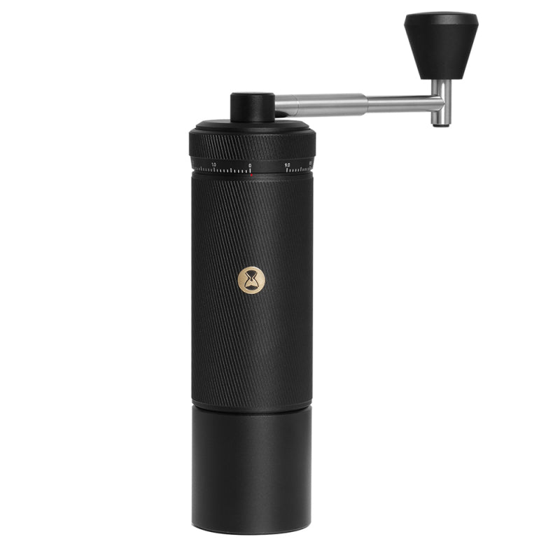Timemore S3 Portable Hand Grinder Product Colour Black Front Facing View Handle Upward Position