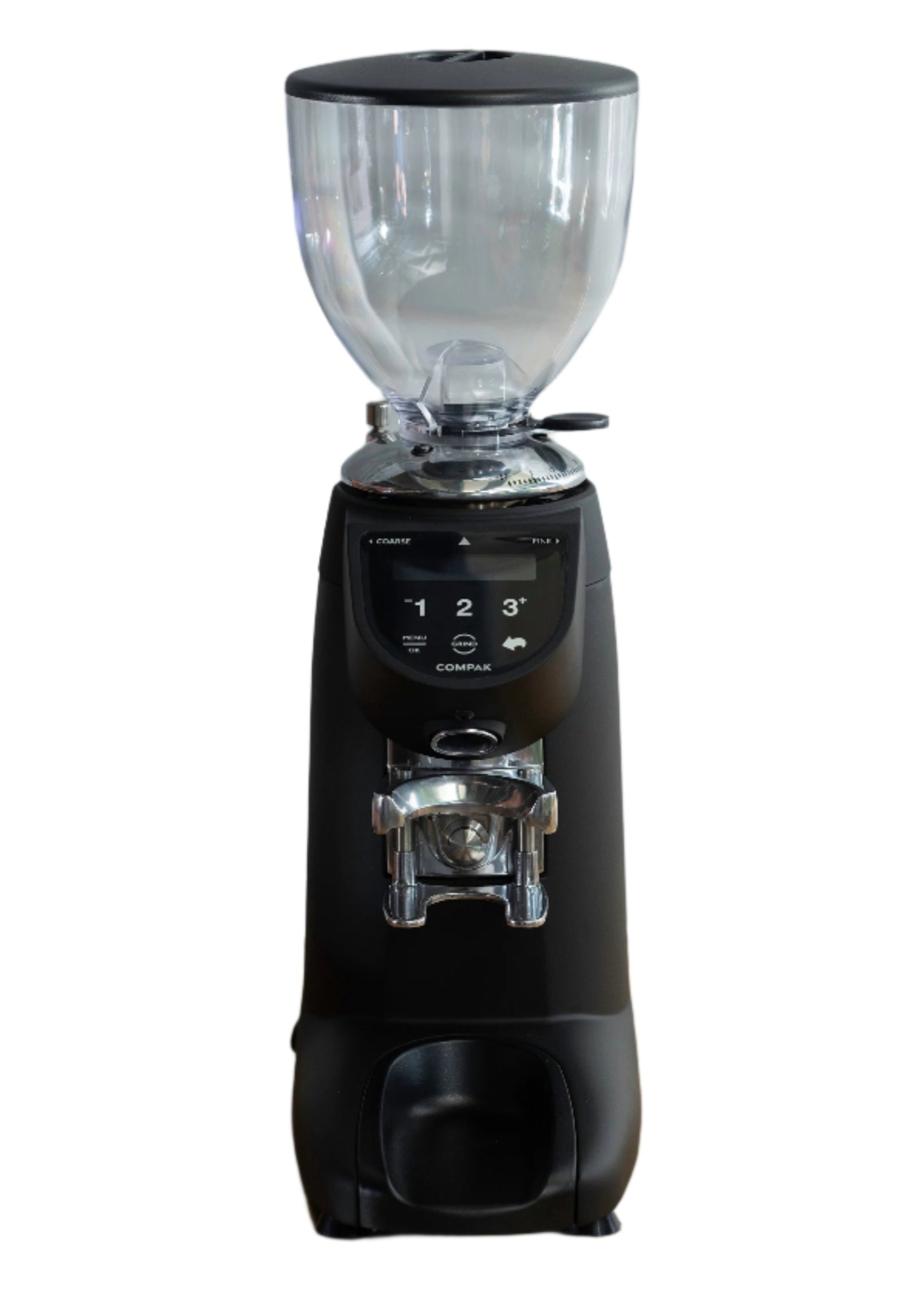 Compak E5 Precision Coffee Grinder Front Facing View