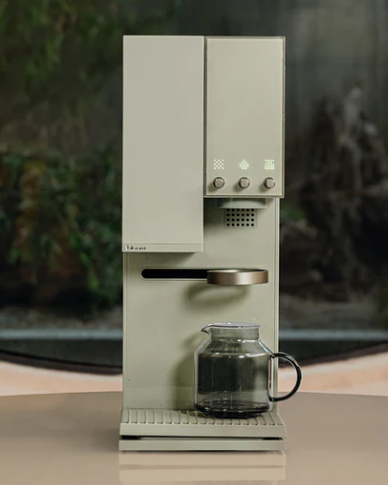 xBloom Studio Coffee Machine Product Colour Variant Sage Green Front View - Life Style Image